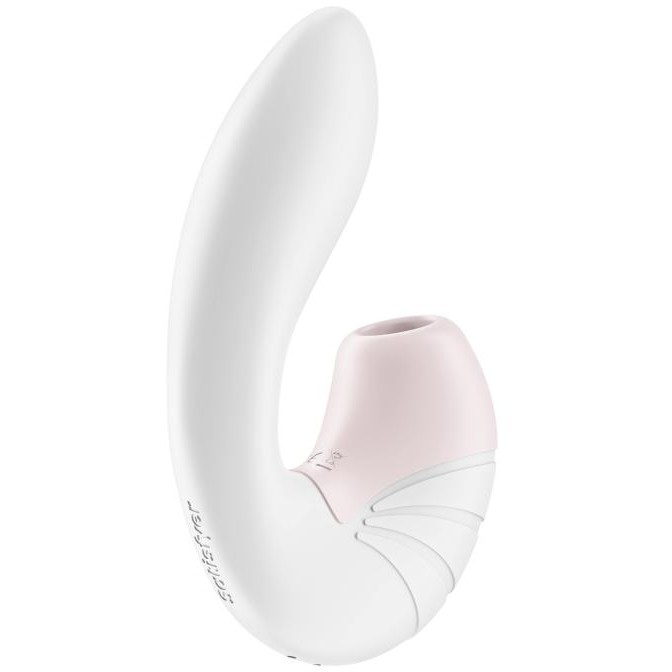 Вакуумно-волновой вибратор «Supernova», цвет белый, Satisfyer 009735SA, длина 16.8 см.