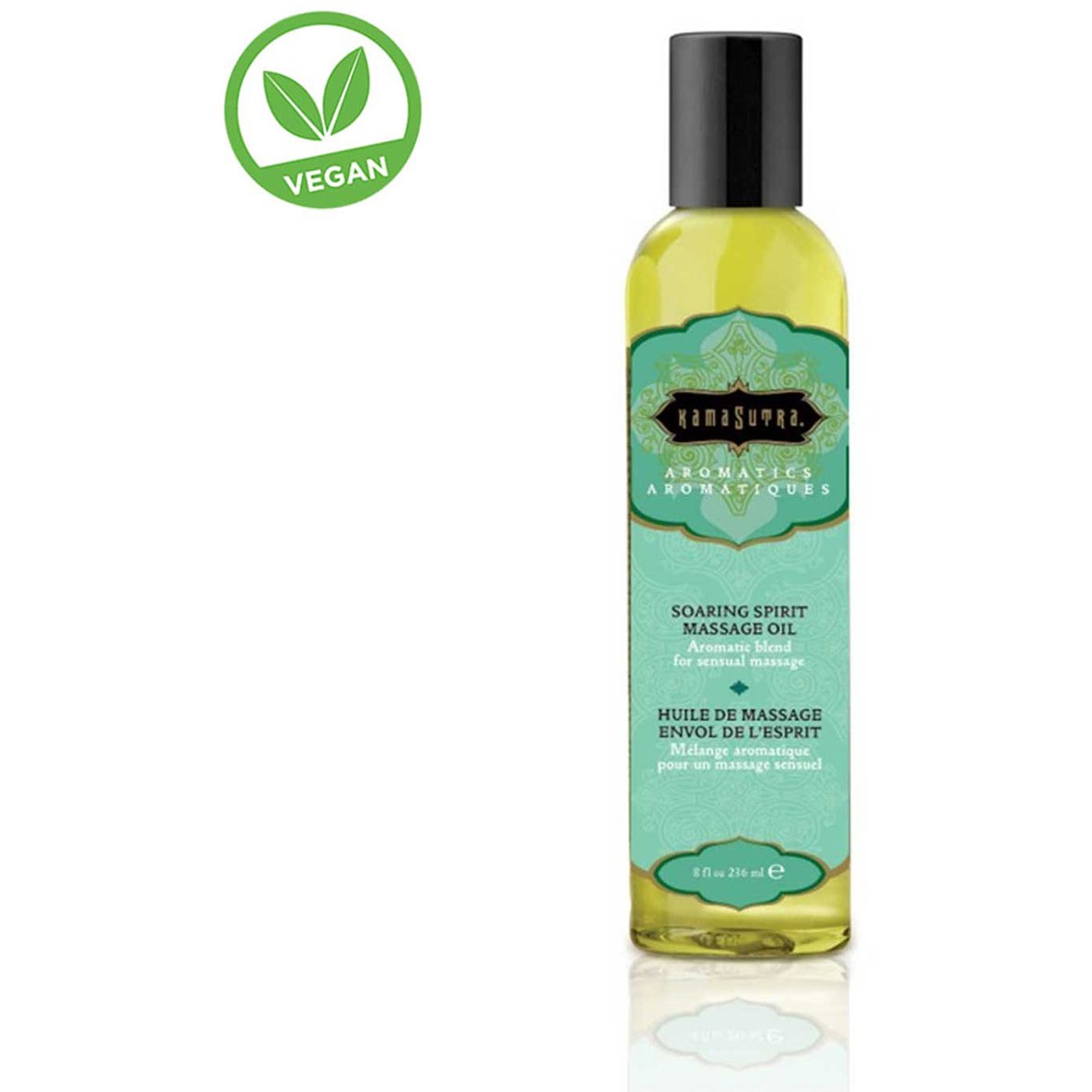 Тонизирующее массажное масло «Aromatic massage oil Soaring spirit», 236 мл, KamaSutra KS10023, 236 мл.