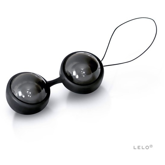 Элегантные вагинальные шарики «Luna Beads Noir» высшего качества, цвет черный, LELO LEL7694, диаметр 2.9 см.