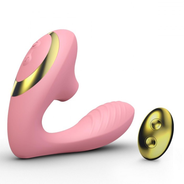 Вакуумный стимулятор с дистанционным управлением «Clitoral Sucking Vibrator Og Pro 2», цвет розовый, Tracys Dog