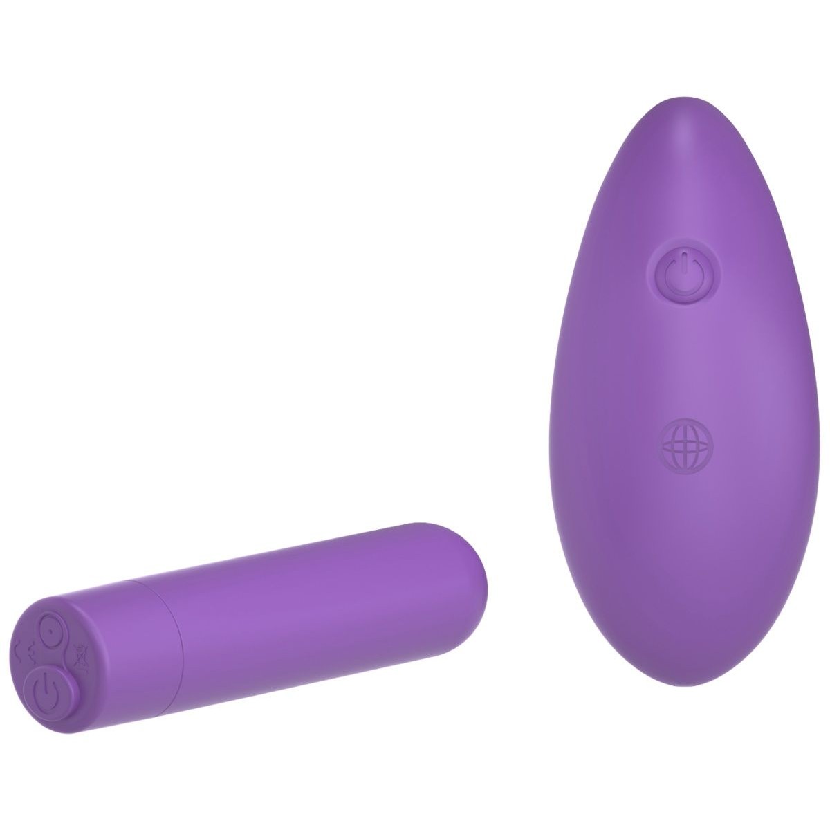 Мощная вибропуля с пультом ДУ Fantasy For Her «Her Rechargeable Remote Control Bullet», PipeDream 4946-12 PD, длина 7.62 см.