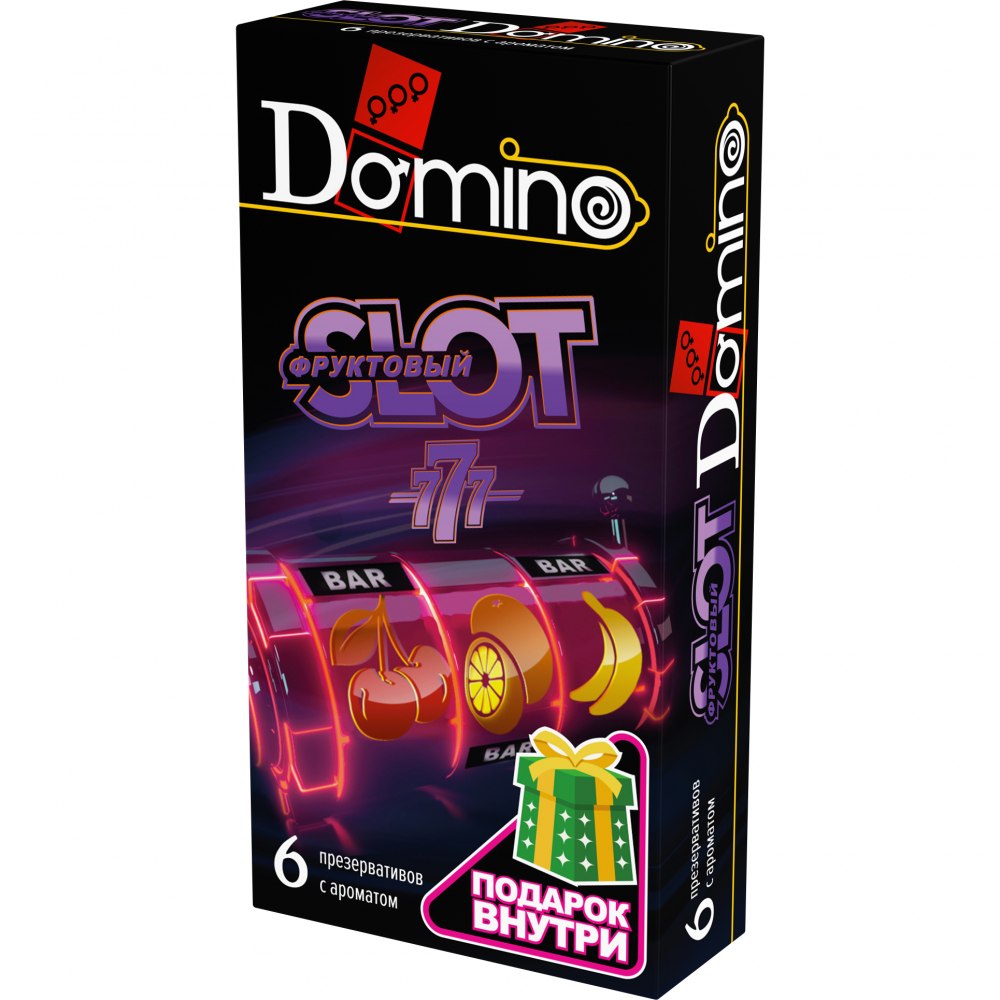 Презервативы «DOMINO PREMIUM Фруктовый SLOT №6», Luxe 22117, длина 18 см.