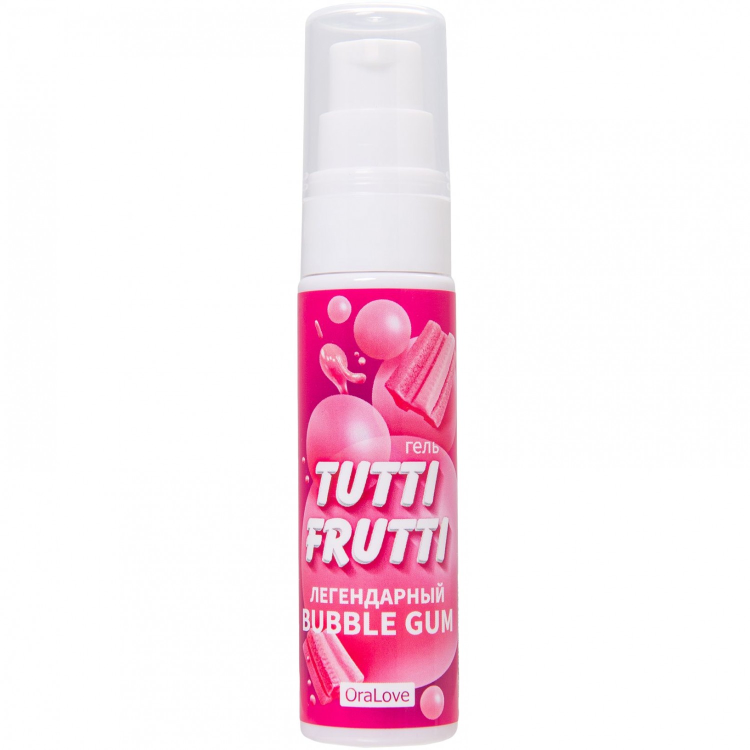 Интимный гель «Tutti-frutti bubble gum» с ароматом жвачки, LB-30021, 30 мл.