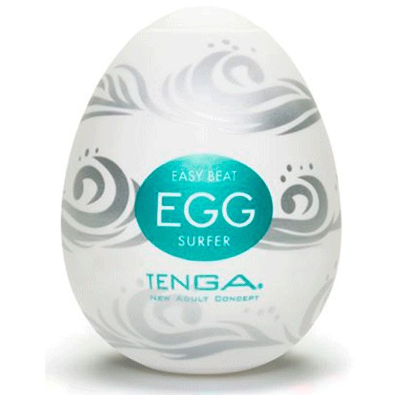 Мастурбатор «Egg Surfer» от компании Tenga, цвет белый, E24242, длина 7 см.