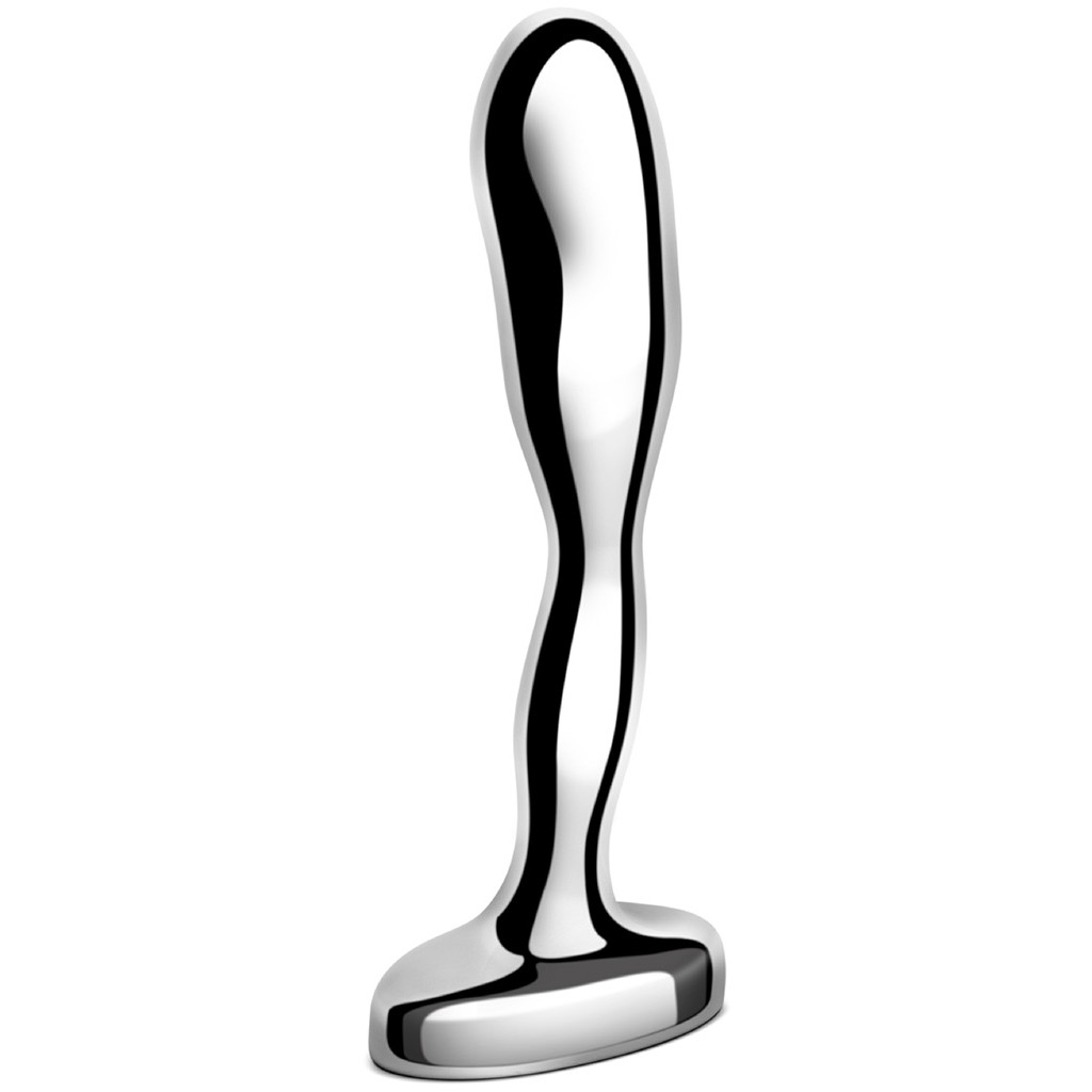 Стальной анальный стимулятор простаты «Stainless Steel Prostate Plug», B-Vibe BV-053, длина 11.5 см.