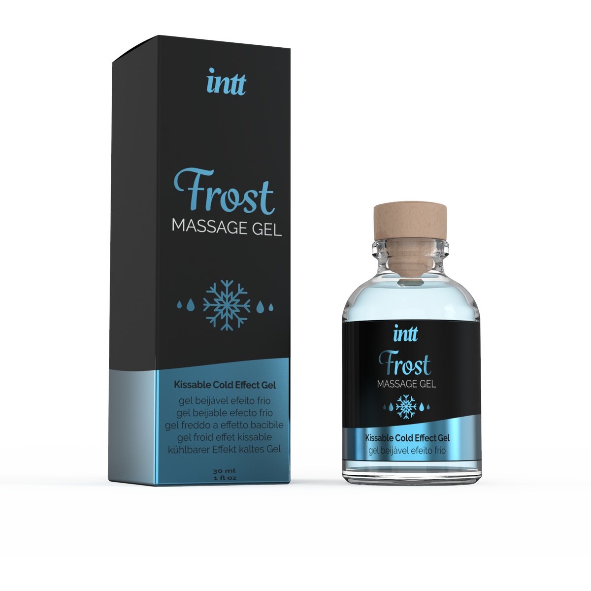 Массажный гель «Frost» на водной основе со вкусом мяты, 30 мл, Intt MG0003, 30 мл.