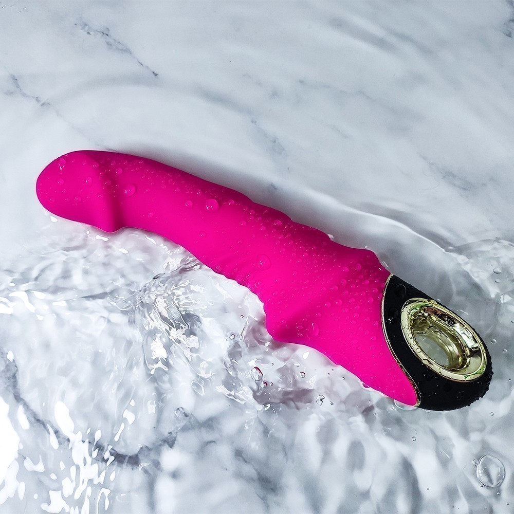 Вибромассажер точки-G «Vibrator», цвет розовый, материал силикон, Silicone Toys USK-V14 JOYBLADE, длина 22.8 см.