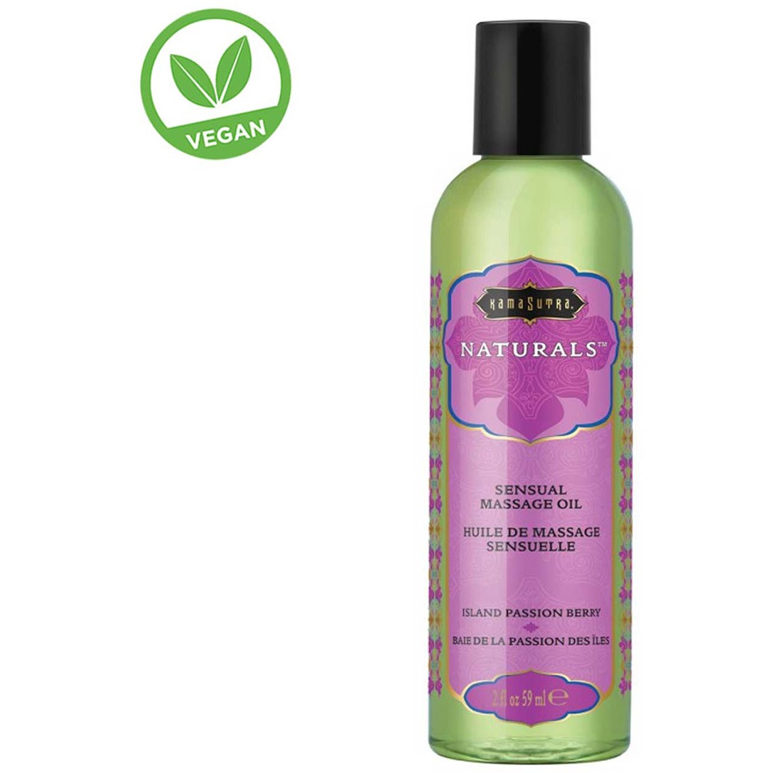 Массажное масло «Naturals massage oil Island passion berry», с ароматом тропических фруктов, 59 мл., KS10281, 59 мл.