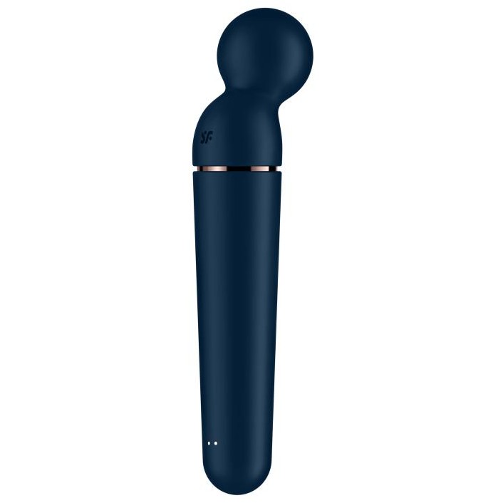 Мультискоростной вибратор ванд «Planet Wand-er Blue Rosegold», цвет синий, Satisfyer 4018560, длина 21.9 см.