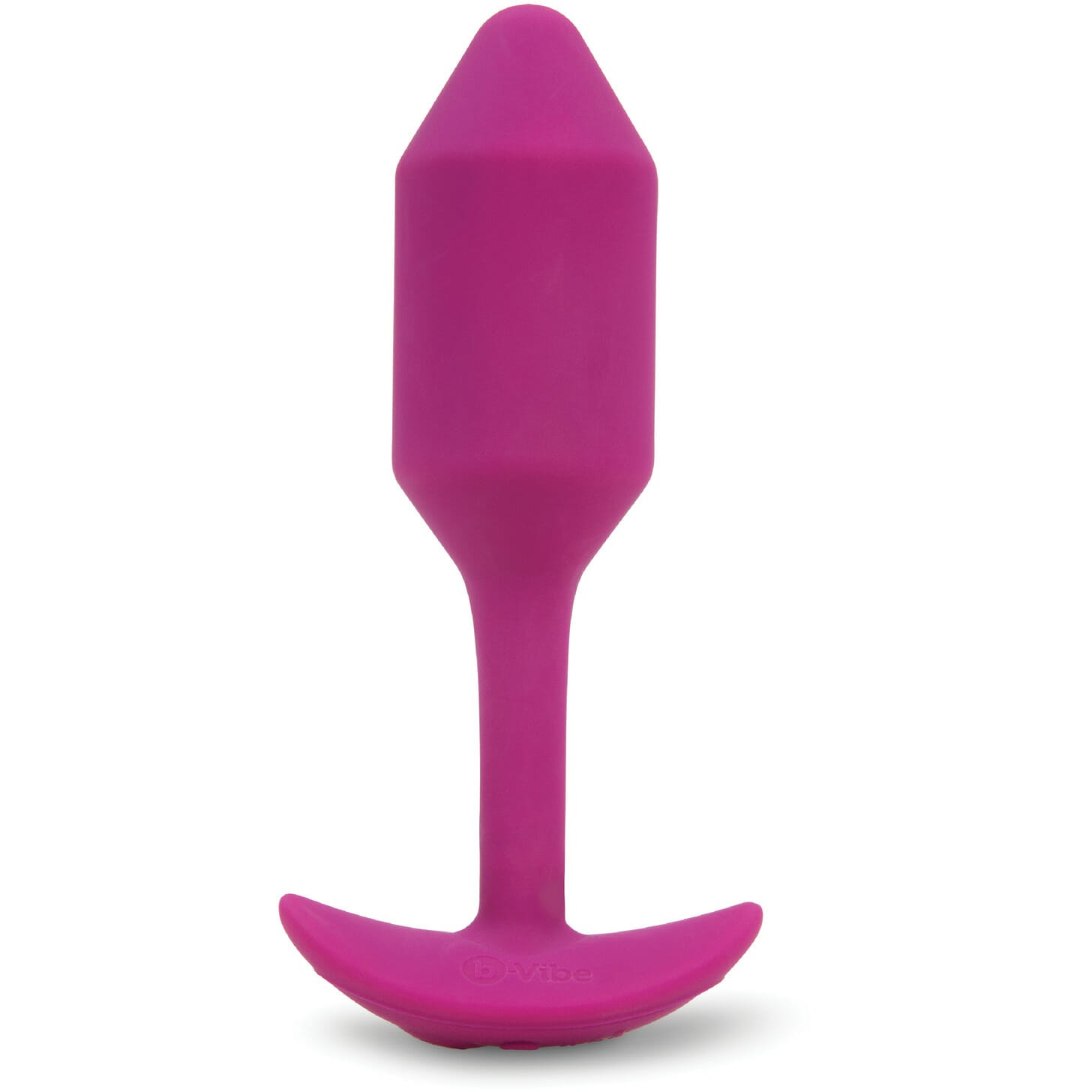 Пробка для ношения с вибрацией розовая «Vibrating Snug Plug 2», цвет розовый, B-vibe BV-014-RG, длина 12 см.