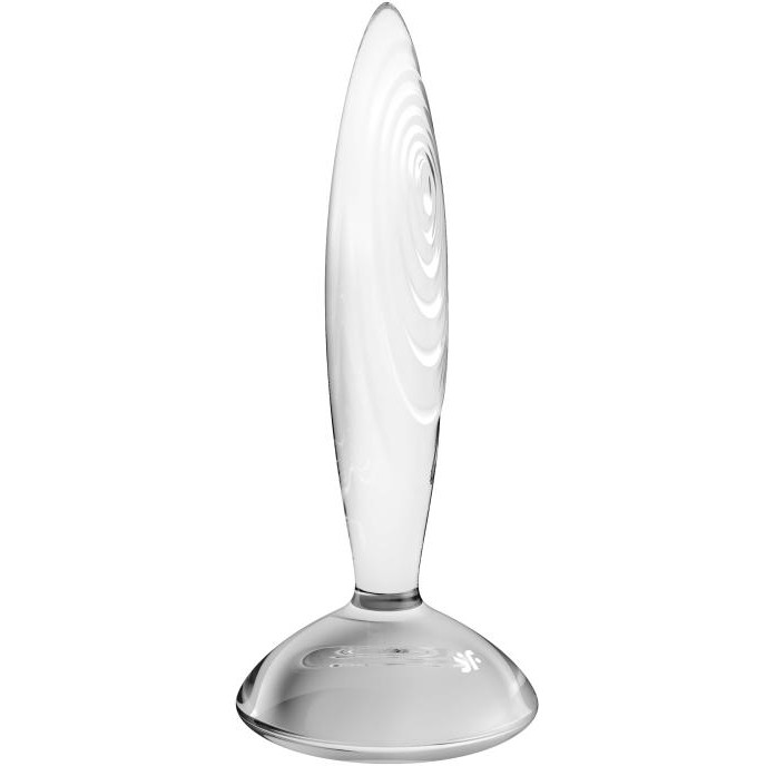 Стеклянный фаллоимитатор «Sparkling Crystal», цвет прозрачный, Satisfyer 4045672, длина 21 см.