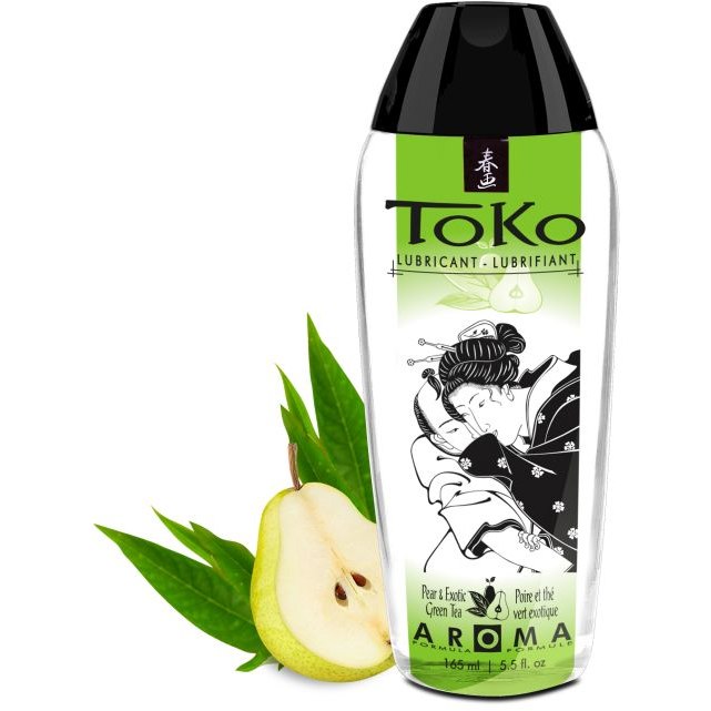 Интимный гель с ароматом груши и зеленого чая «Toko Aroma», объем 165 мл, Shunga 6411, 165 мл.