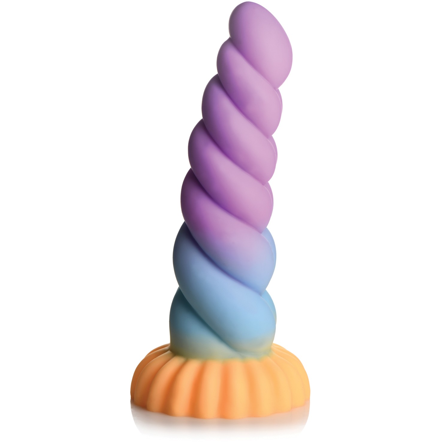 Фантазийный фаллоимитатор «Creature Cocks Mystique Silicone Unicorn Dildo», XR Brands XRAH066, длина 21 см.