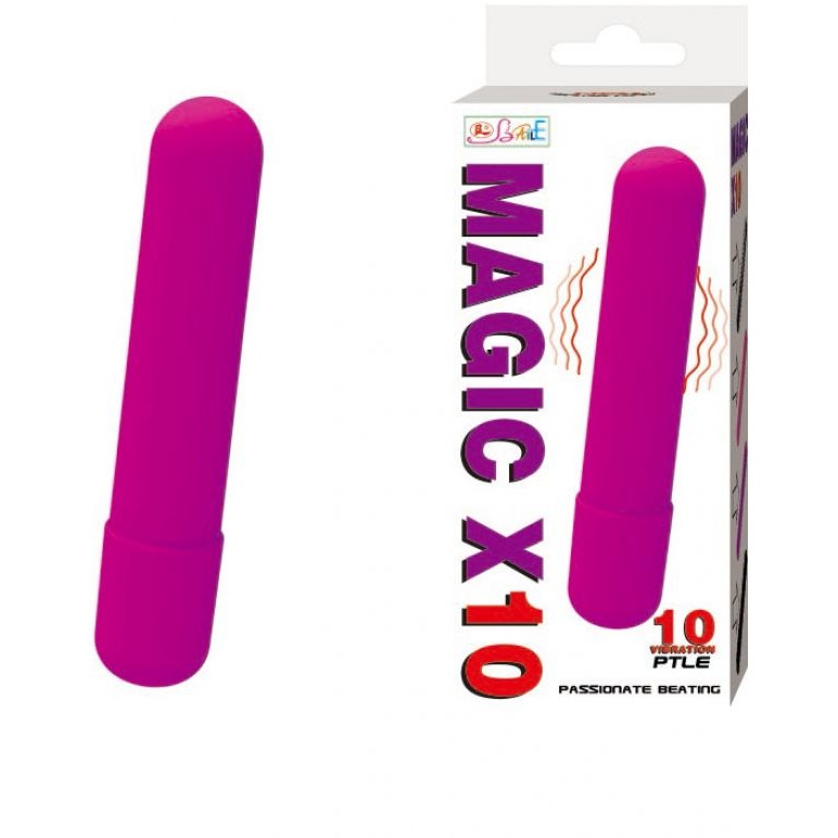 Baile «Magic X10» фиолетовая вибропуля, BI-014192, длина 9.2 см.