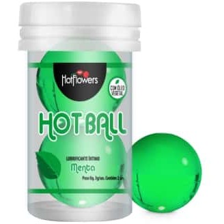 Интимный гель «Aromatic Hot Ball» с ароматом и вкусом мяты, 2 шт х 3 г, HotFlowers HC585