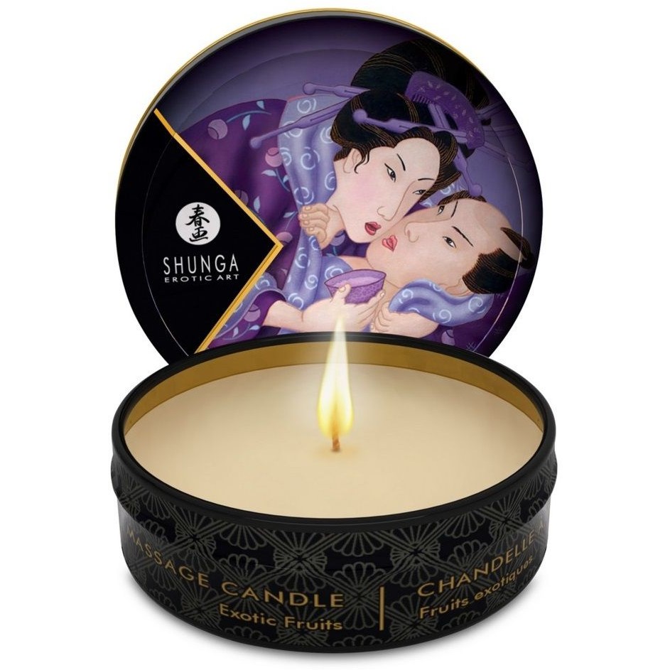 Shunga «Mini Massage Candle Exotic Fruits» массажная арома-свеча «Экзотический фрукт», объем 30 мл, 30 мл.