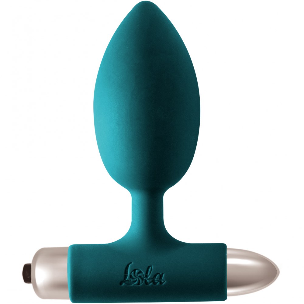 Анальная пробка с вибрацией Spice It Up «New Edition Perfection Dark Green», цвет зеленый, Lola Toys 8014-02lola, длина 11.1 см.