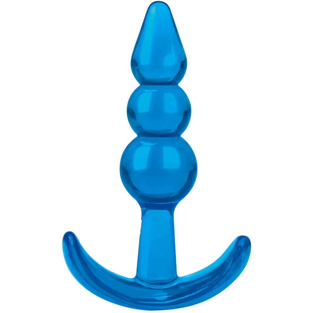 Анальный плаг для начинающих «Beginners Beaded Plug», Blue Line BLM4033-BLU, длина 9.5 см.