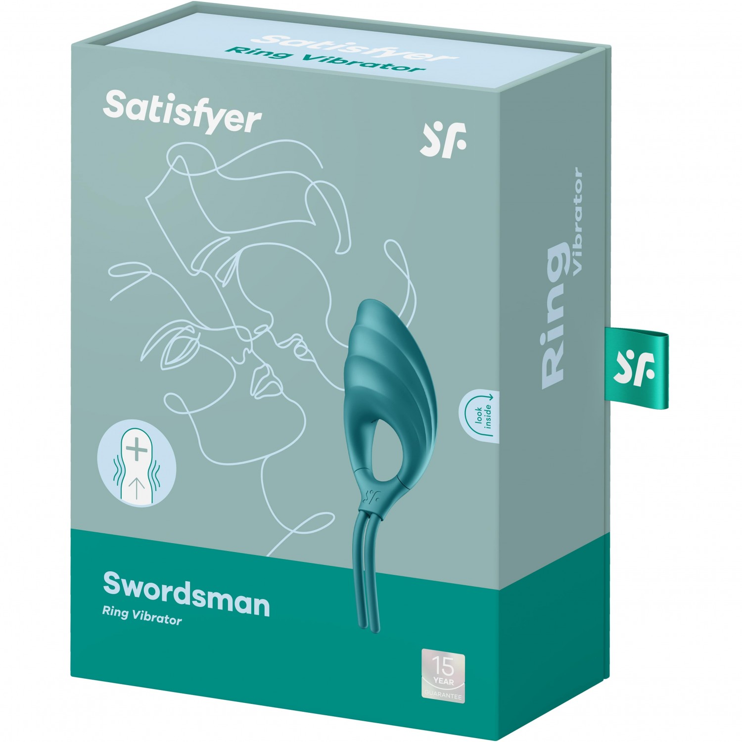 Эрекционное вибрирующее лассо «Swordsman», цвет зеленый, Satisfyer 4018416GREEN, длина 14.2 см.