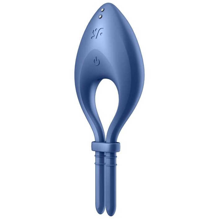 Эрекционное лассо с вибрацией «Bullseye», цвет голубой, Satisfyer 4018362BLUE