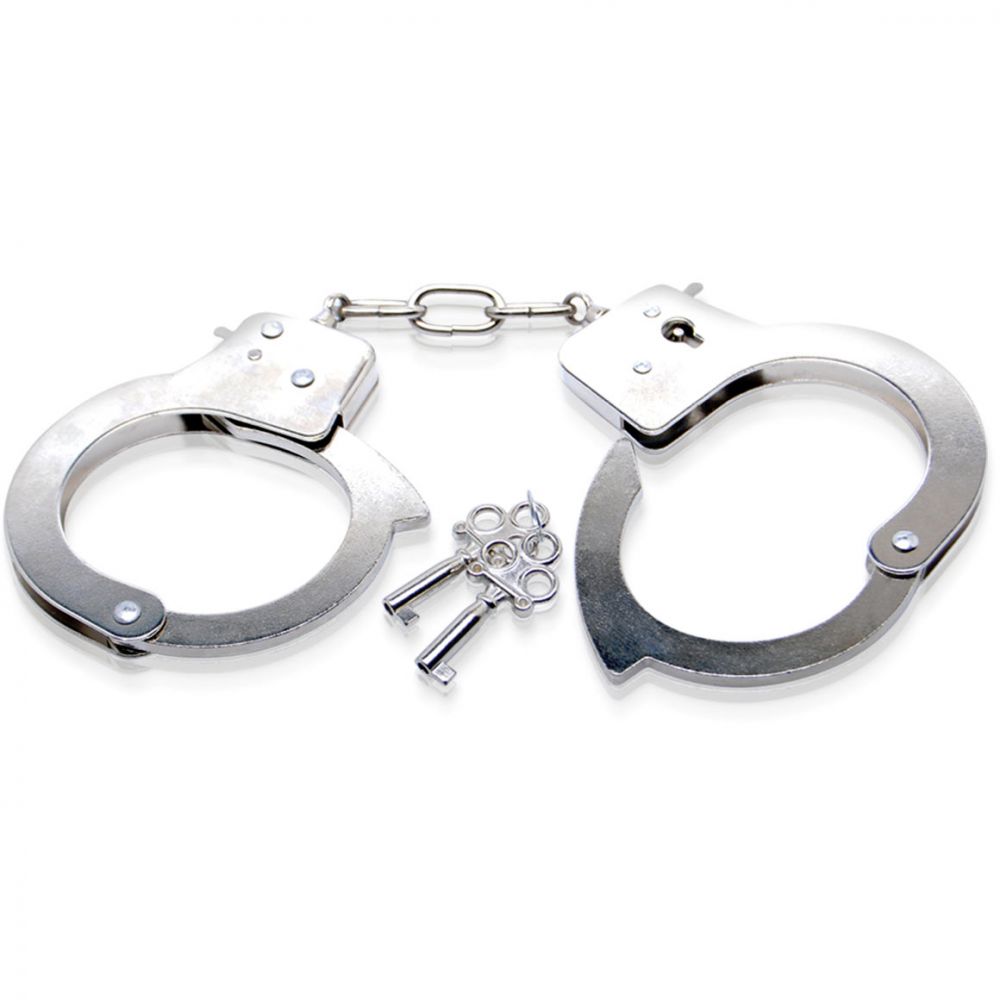 Наручники «Limited Edition Metal Handcuffs» из коллекции Fetish Fantasy от компании PipeDream, цвет серебристый, PD4408-00