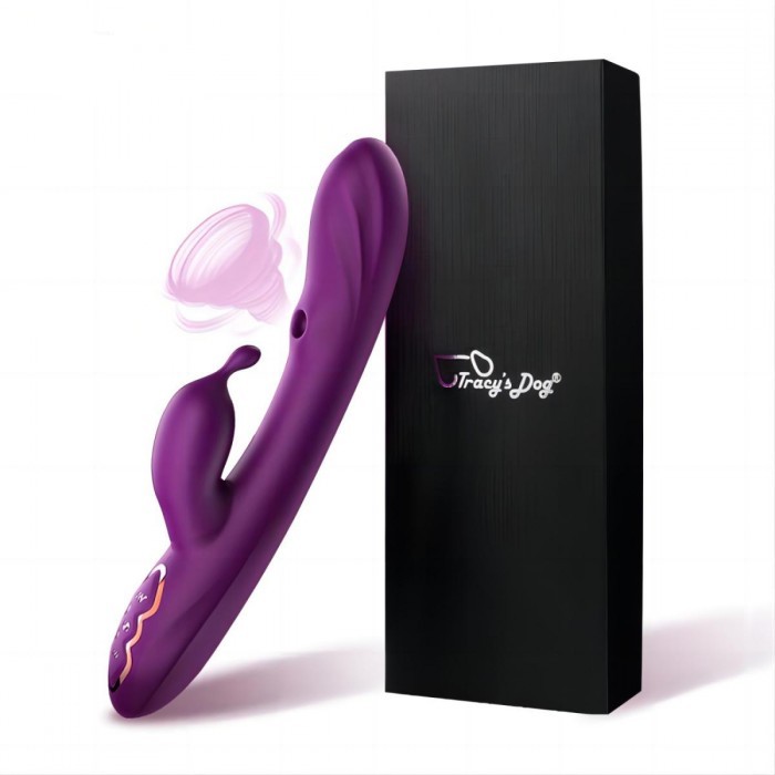 Вакуумный вибромассажер-кролик «G Spot Alpha Rabbit Vibrator», цвет фиолетовый, AVB009PU