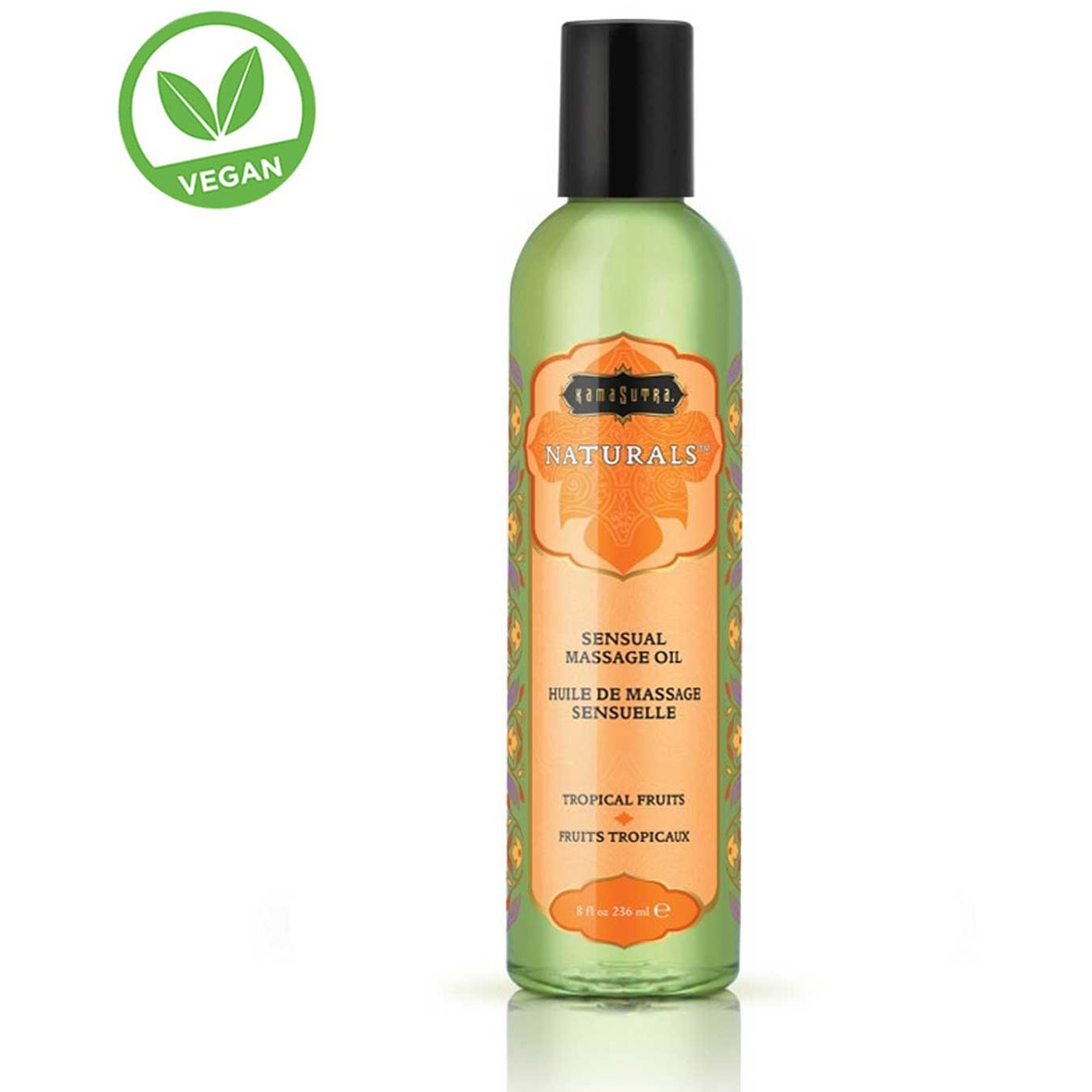 Массажное масло «Naturals massage oil Tropical mango», 230 мл, KamaSutra KS10193, 230 мл.